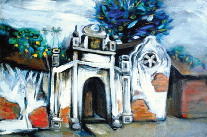 Làng Cựu - Đỗ Phấn (Sơn dầu/ 65x75cm/ 2012/ Sưu tập cá nhân ở Ý).