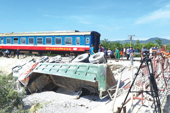 Hiện trường vụ tai nạn.