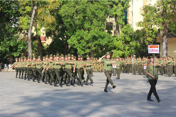 Sinh viên Học viện An ninh nhân dân. Ảnh: Học viện cung cấp.