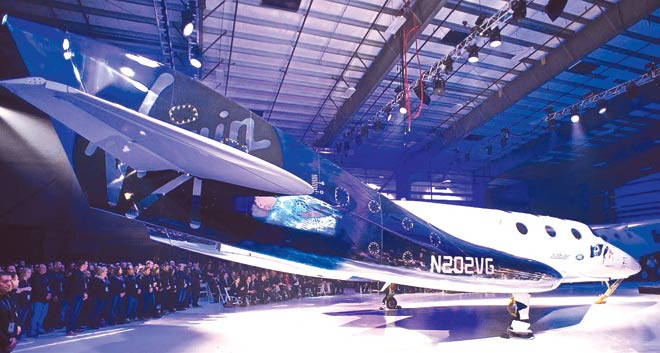 Phi thuyền SpaceShipTwo VSS Unity của Virgin Galactic. Ảnh: wikipedia.