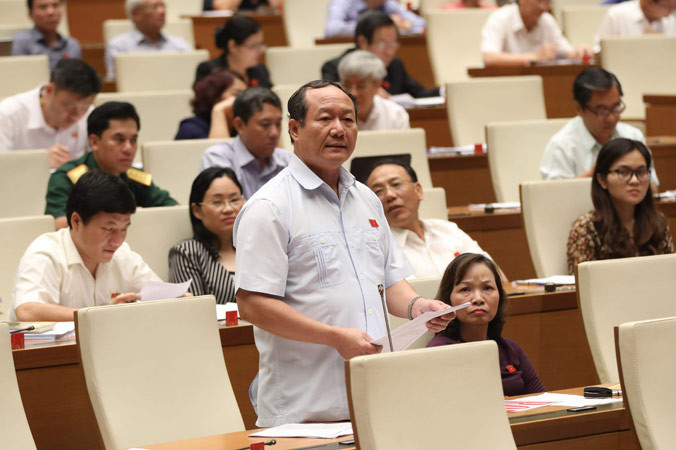 Đại biểu Bùi Mậu Quân (Hải Dương). Ảnh: Như Ý.