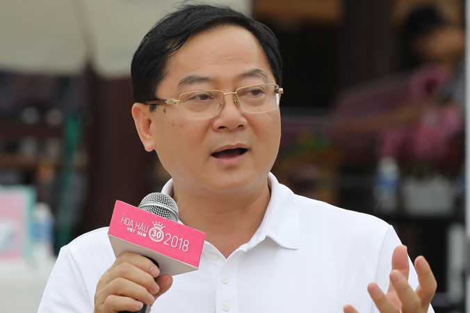 ​Trưởng BTC cuộc thi Hoa hậu Việt Nam, nhà báo Lê Xuân Sơn.