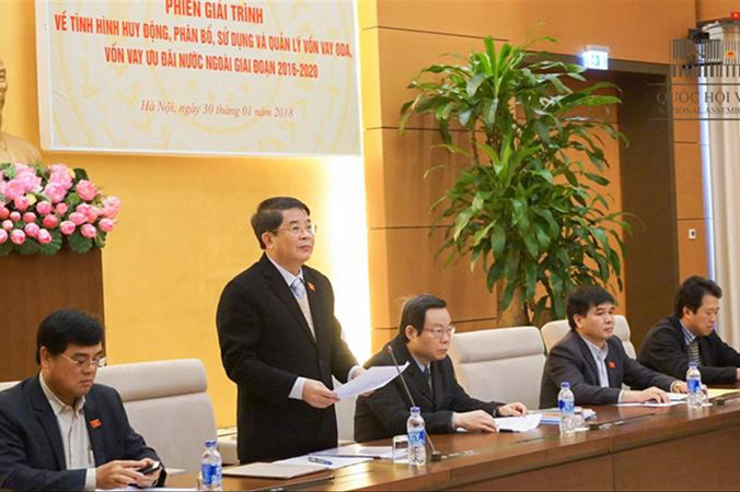 Một phiên giải trình của Ủy ban Tài chính - Ngân sách về quản lý, phân bổ, sử dụng vốn ODA.