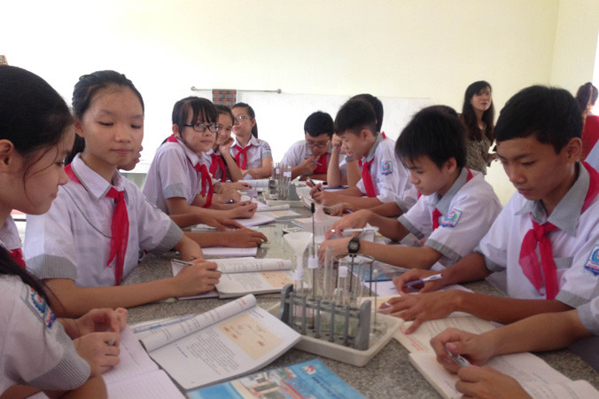 Trong chương trình mới, học sinh được học để áp dụng kiến thức, kỹ năng giải quyết vấn đề thực tế.