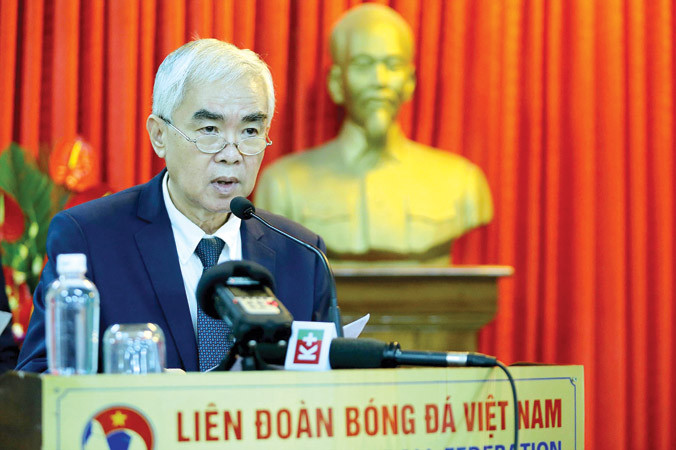 Có 4 ứng viên cho chiếc ghế Chủ tịch VFF khoá 8 mà ông Lê Hùng Dũng để lại sau khi kết thúc nhiệm kỳ 7. Ba trong số đó thuộc thẩm quyền quản lý của Bộ VH-TT&DL. Ảnh: VSI.