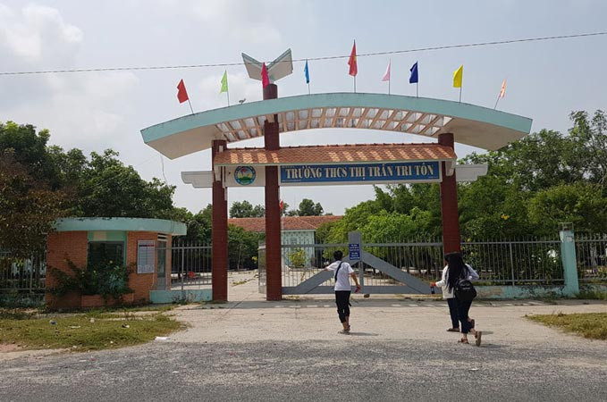 Ngôi trường mà trước đây nghi phạm Nguyễn Hữu Tình theo học.