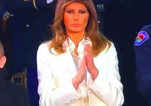 Bà Melania tại trụ sở quốc hội Mỹ.
