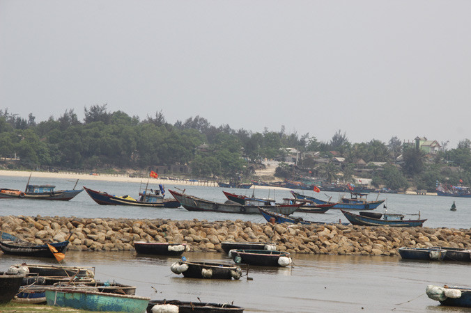 Một góc làng biển Mỹ Thủy.