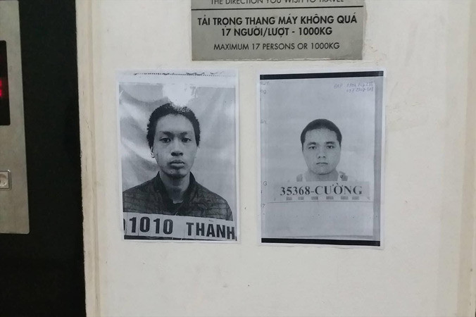 Hình ảnh 2 can phạm xuất hiện tại một số địa điểm công cộng nhưng không có thông tin gì thêm.