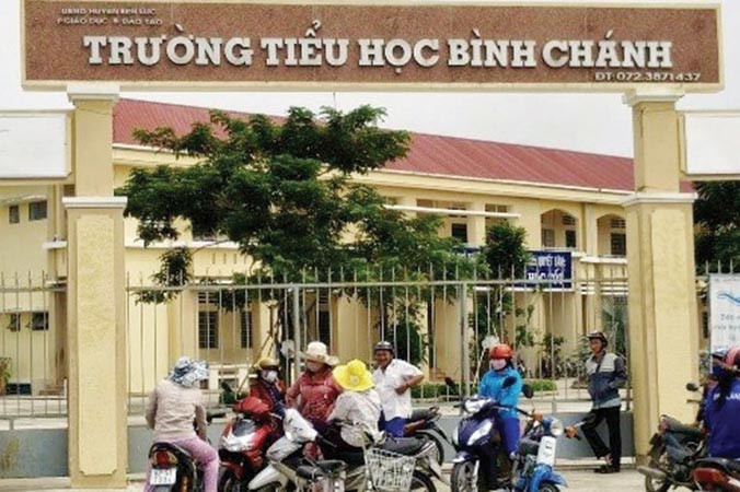 Ngôi trường nơi xảy ra vụ việc. Ảnh: PV.