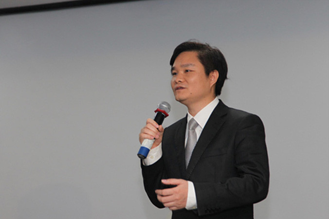 Bị can Phạm Thanh Hải trong một buổi tọa đàm.