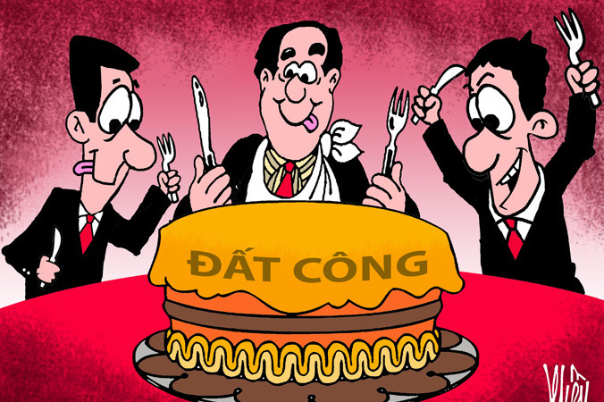 Tranh của họa sỹ Khều đăng trên Tiền Phong.