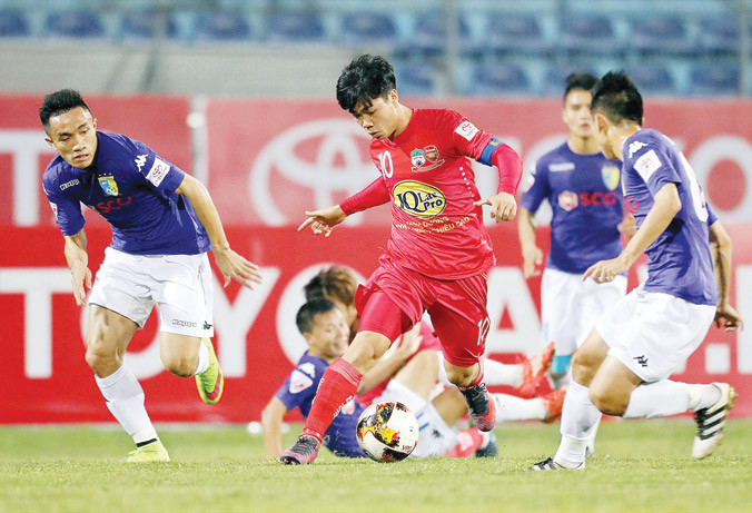 Công Phượng được hy vọng sớm lấy lại phong độ cao trong cuộc đối đầu với các đồng đội ở ĐT U23 đang khoác áo CLB Hà Nội. Ảnh: VSI.