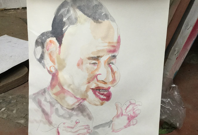 Tranh: Nguyễn Văn Hổ.