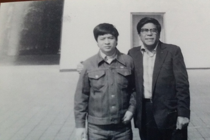 Cố nhạc sĩ Đỗ Nhuận và con trai Đỗ Hồng Quân.