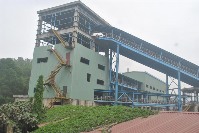 Dự án gang thép Thái Nguyên mở rộng giai đoạn 2 đang đắp chiếu. Ảnh: Như Ý.