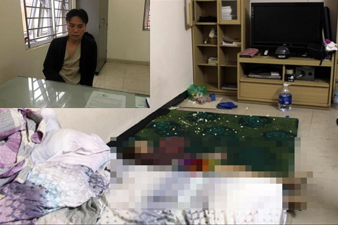 Châu Việt Cường và hiện trường vụ án.