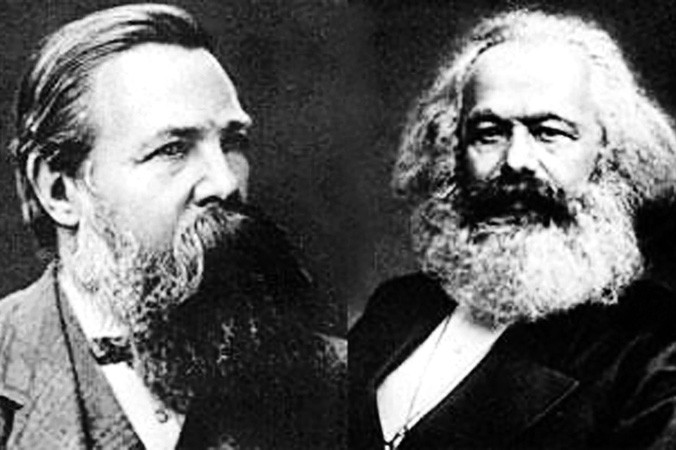 C.Mác và Ph.Ăng-ghen. Ảnh: Tư liệu.