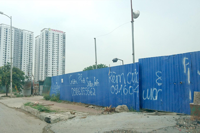 Bến xe Yên Sở tương lai nằm lọt giữa khu đô thị mới và chung cư cao tầng. Ảnh: Phạm Thanh.