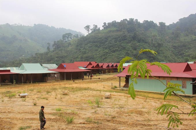 Ngôi làng chung của người dân 2 thôn Réh và Z’rượt được dựng trên mảnh đất bà Đuônh tự nguyện hiến.