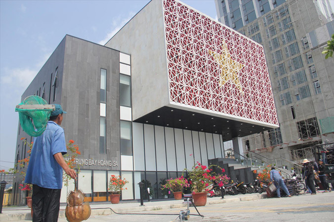 Nhà trưng bày Hoàng Sa. Ảnh: Thanh Trần.