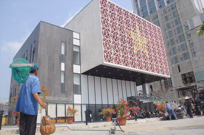 Nhà trưng bày Hoàng Sa. Ảnh: Thanh Trần.
