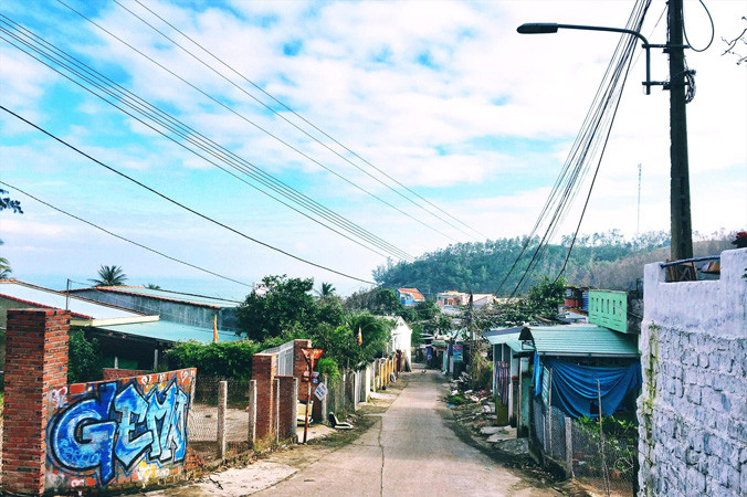 Làng Bãi Xép. Ảnh: Lâm Chiêu Tranh.