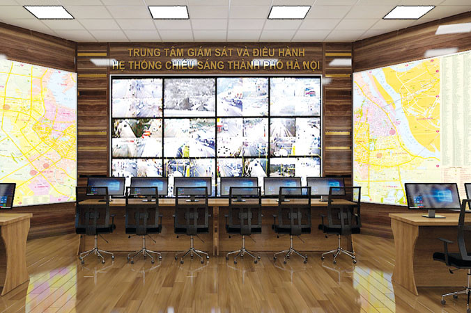 Trung tâm giám sát và điều hành CSCC Hà Nội hiện đại sẽ hoạt động trong tháng 8/2018.