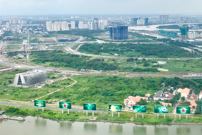 Một góc KĐT Thủ Thiêm.