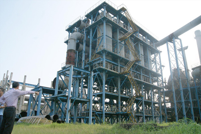 Dự án mở rộng Nhà máy gang thép Thái Nguyên, một trong các dự án tiêu tiền thuế của nhân dân lãng phí, kém hiệu quả. Ảnh: Phạm Thanh.