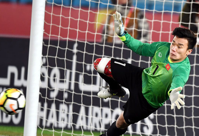 Thủ môn Bùi Tiến Dũng. Ảnh: Minh Châu.