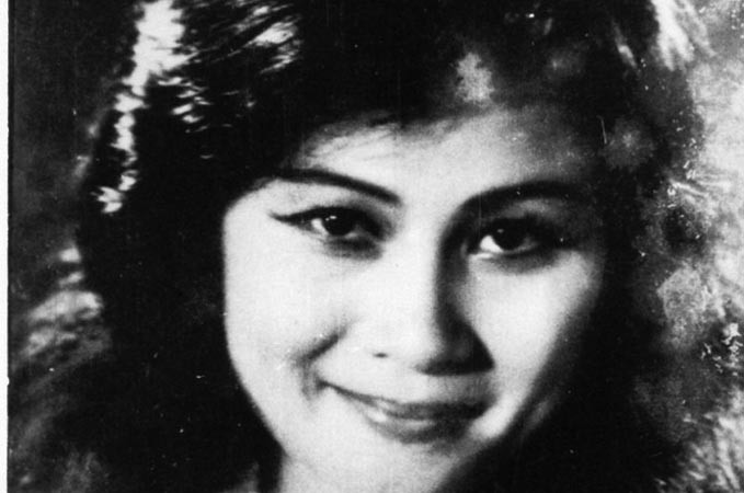 Bức ảnh nhiều năm treo ở Trung tâm chiếu phim quốc gia: Tuệ Minh thời vào vai Phượng trong vở kịch Cách mạng.