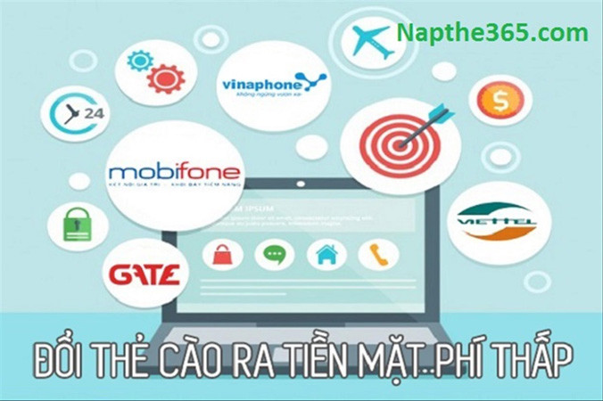 Thẻ cào điện thoại qua các nhà mạng dễ dàng biến thành tiền mặt.