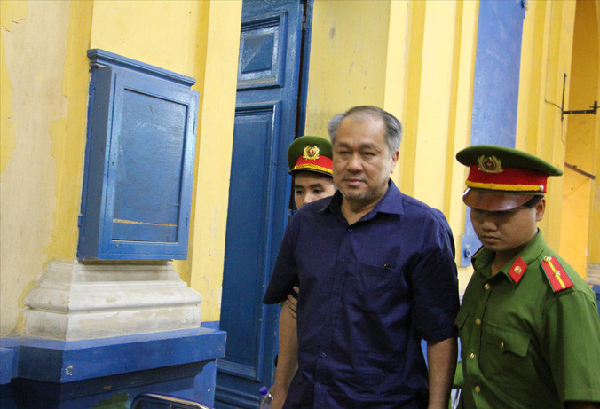 Chủ mưu vụ án, ông Phạm Công Danh sau ngày xét xử. Ảnh: Tân Châu.