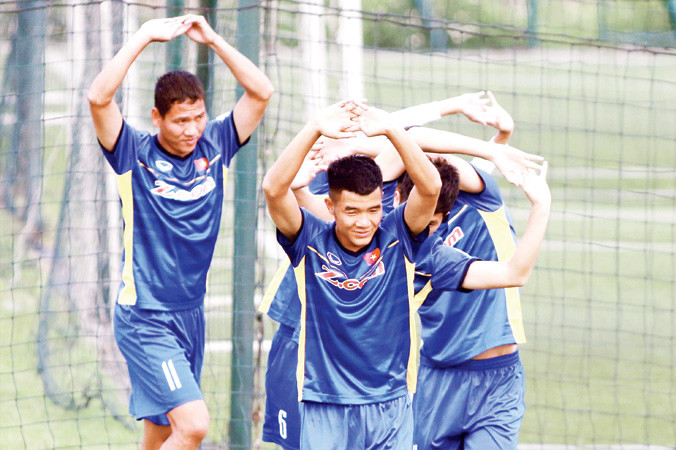 Thầy trò HLV Park Hang seo có được kết quả bốc thăm khá thuận lợi ở vòng bảng AFF Cup 2018. Ảnh: VSI.