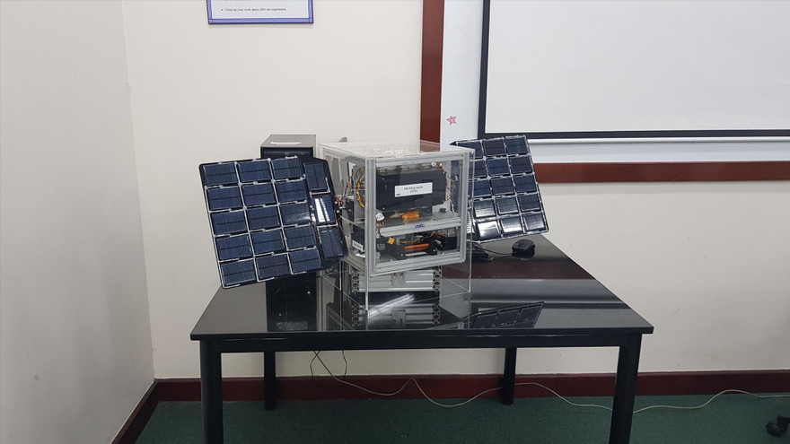 Vệ tinh MicroSat Kit do Trung tâm Vũ trụ Việt Nam thiết kế, chế tạo. Ảnh: VNSC 