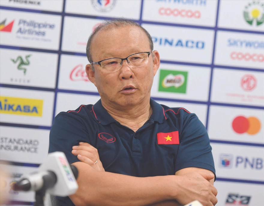 HLV Park Hang Seo muốn tiếp tục tạo kỳ tích với bóng đá Việt Nam. ảnh: NHƯ Ý 