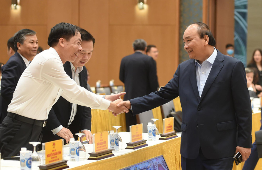 Thủ tướng Chính phủ và các đại biểu tham dự hội nghị Ảnh: VGP 