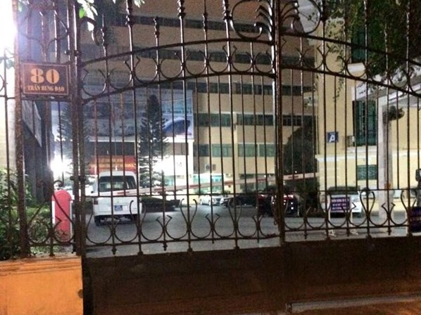 Cổng trụ sở Bộ Giao thông vận tải, số 80 Trần Hưng Đạo, quận Hoàn Kiếm, Hà Nội. Ảnh: Lê Dương.