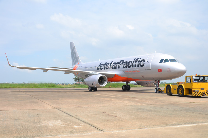 Một máy bay của hãng hàng không Jetstar Pacific. Ảnh: IE