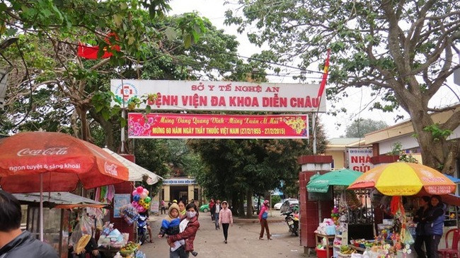 Bệnh viện Đa khoa Diễn Châu (Nghệ An). Ảnh: IE