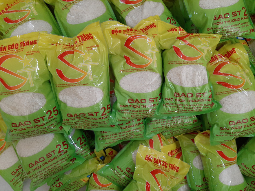 Gạo ST25 của doanh nghiệp Hồ Quang 