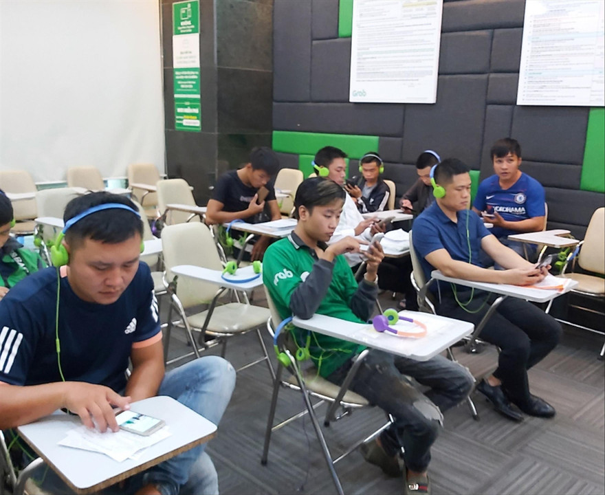 Tập huấn để trở thành một GrabBike