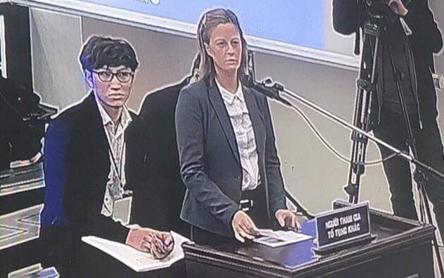 Vợ bị cáo Phạm Nhật Vũ, bà Kolmakova nói trước tòa