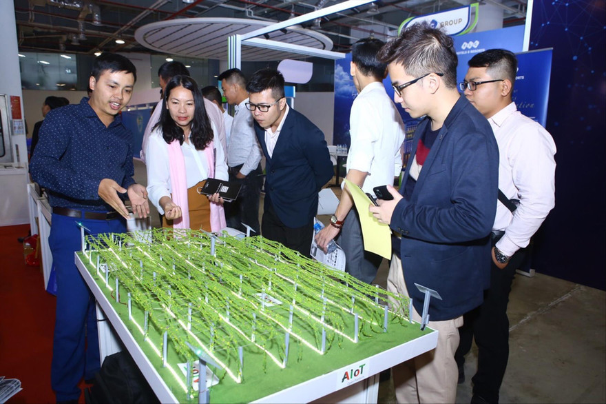 Startup chia sẻ về công nghệ tại Techfest 2019 khai mạc hôm qua 