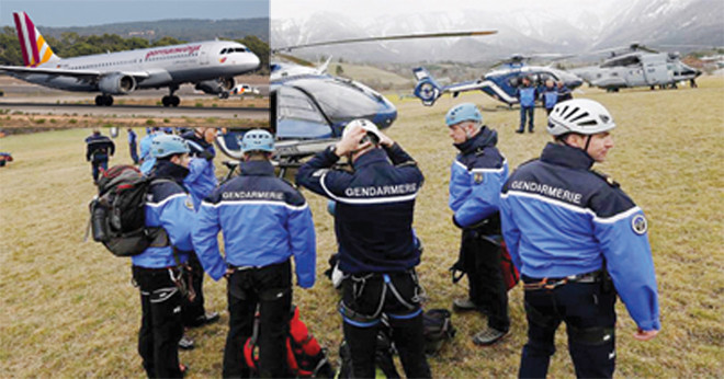 Chiếc máy bay A320 gặp nạn với 150 người trên khoang. Ảnh: Telegraph