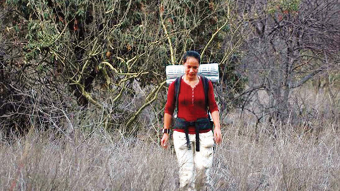 MZung trước khi leo núi đá Batan Grande - Peru