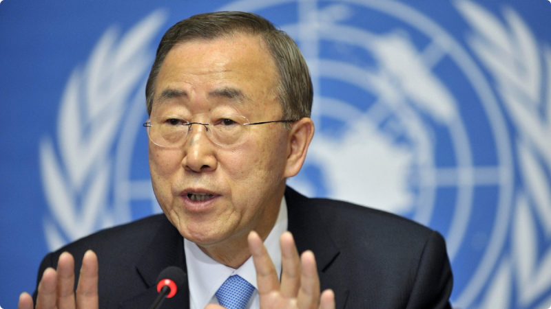 Tổng thư ký Liên Hợp Quốc Ban Ki-moon. Ảnh: Global