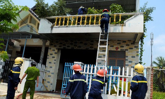 Hiện trường vụ cháy. Ảnh: Người lao động