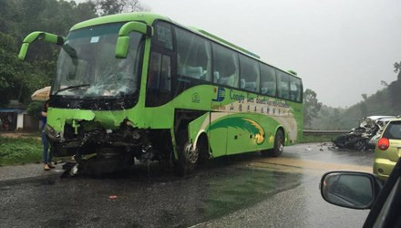 Hiện trường vụ tai nạn. Ảnh: Lê Dương